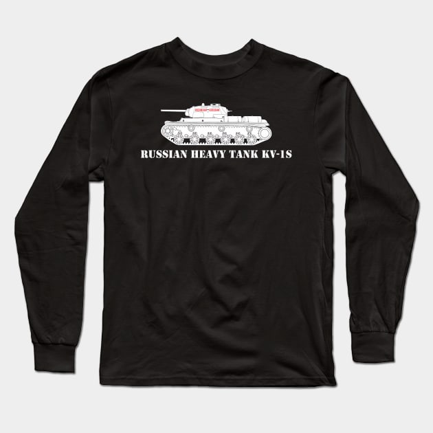 I like tanks! Soviet heavy tank KV-1s Long Sleeve T-Shirt by FAawRay